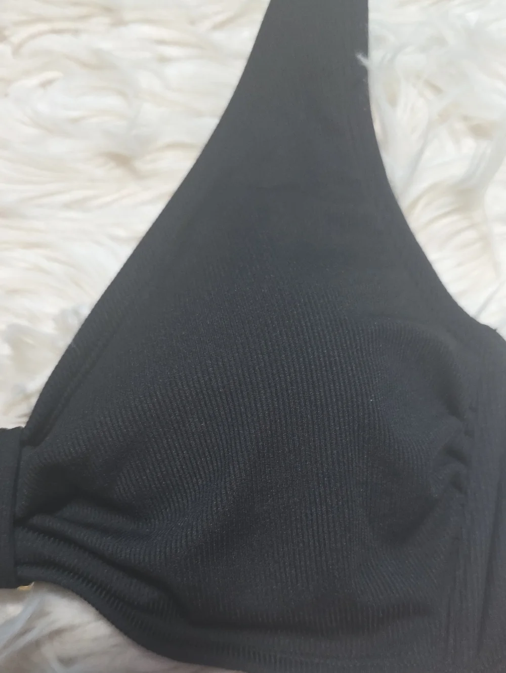 NWT  Shade & Shore Ribbed Tab Bralette Top- D/DD (8-10)